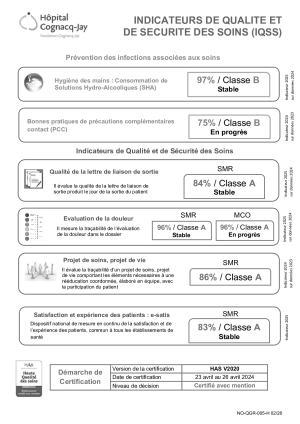 Fiche informative - Indicateurs qualité et sécurité dessoins